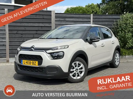 Citroën C3 Live 1.2 PureTech 83PK Airco, Parkeersensoren Achter, Elektrische Ramen, Bluetooth, DAB