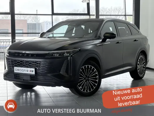 Omoda 9 SHS PHEV Premium Matte Black, 20"LM velgen, Schuif/kanteldak, Camera rondom, 1.500 kg trekgewicht