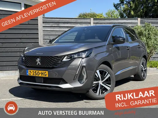 Peugeot 3008 GT 1.2 Hybrid 136PK e-DCS6 Automaat Navigatie, Rondomzichtcamera, Keyless, Parkeersensoren, Apple Carplay, Android Auto