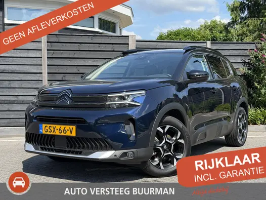 Citroën C5 Aircross Max 1.2 Hybrid 136PK e-DCS6 Automaat Navigatie, Achteruitrijcamera, Keyless, Stoelverwarming, Alcantara, Apple Carplay, Android Auto