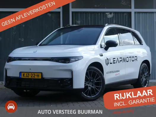 Leapmotor C10 REEV Design 28.4 kWh 215PK Automaat Navigatie, Camera 360, Lichtmetalen velgen, Elektrische Achterklep, Kunstlederen bekleding, Stoel Verwarming & Ventilatie